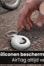 Nomfy Nomfy AirTag 2 Hoesje Siliconen - Wit