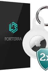 Forterra Forterra AirTag 2 Hoesje Siliconen - Wit - 2 PACK