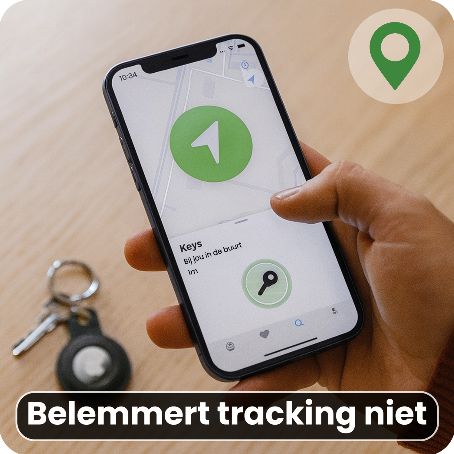 BASEY. BASEY. AirTag 2 Hoesje Siliconen - Zwart