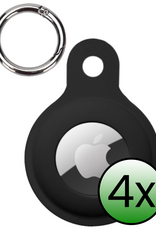 BASEY. BASEY. AirTag 2 Hoesje Siliconen - Zwart - 4 PACK