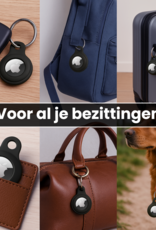 BASEY. BASEY. AirTag 2 Hoesje Siliconen - Zwart - 4 PACK