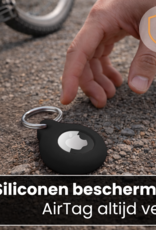 Nomfy Nomfy AirTag 2 Hoesje Siliconen - Zwart