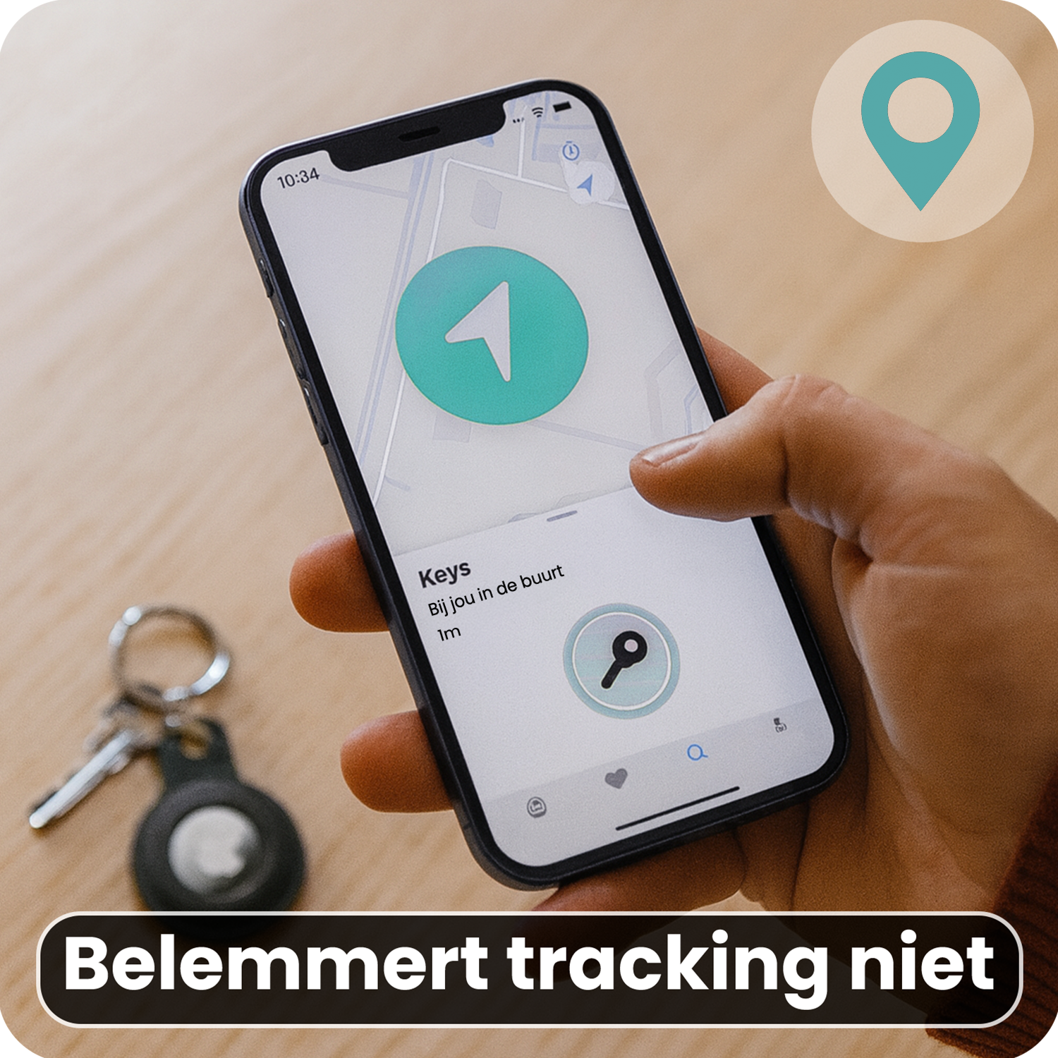 Forterra Forterra AirTag 2 Hoesje Siliconen - Zwart