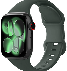 BASEY. BASEY. Apple Watch Bandje Siliconen Verstelbaar (42/44/45/46 mm) - Grijs
