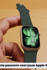 BASEY. BASEY. Apple Watch Bandje Siliconen Verstelbaar (42/44/45/46 mm) - Grijs
