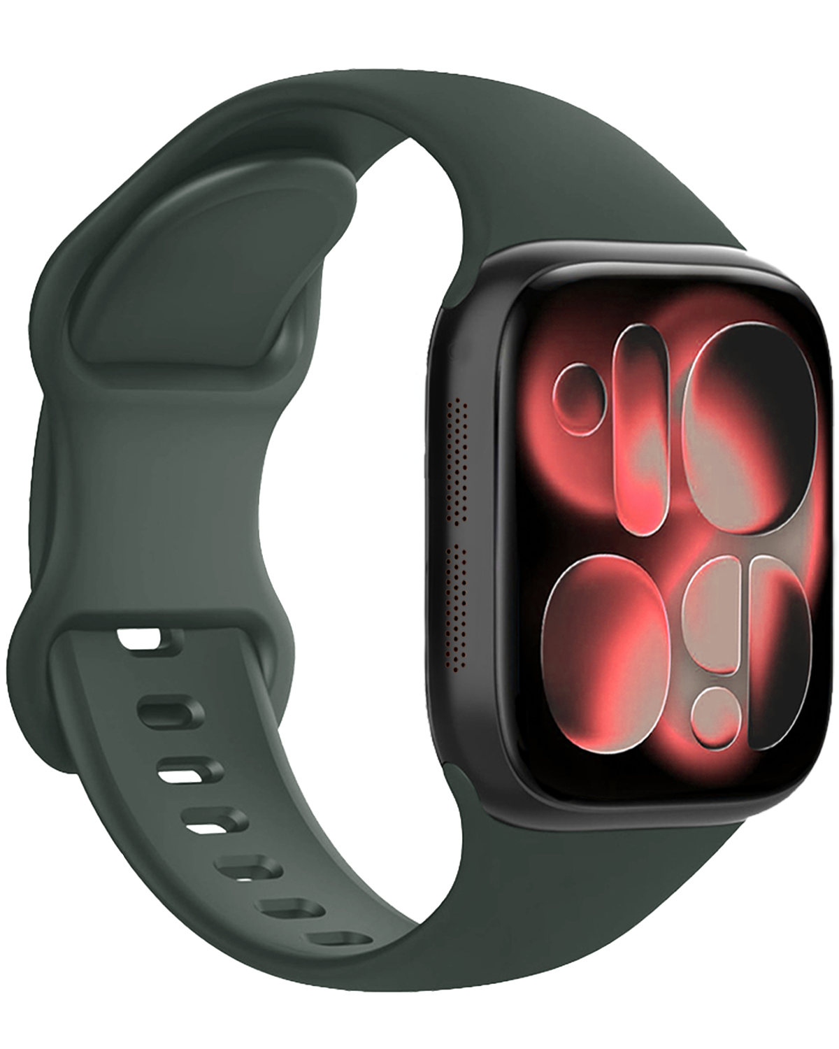 NoXx NoXx Apple Watch Bandje Siliconen Verstelbaar (42/44/45/46 mm) - Grijs