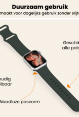 Nomfy Nomfy Apple Watch Bandje Siliconen Verstelbaar (42/44/45/46 mm) - Grijs