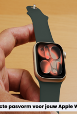 Nomfy Nomfy Apple Watch Bandje Siliconen Verstelbaar (42/44/45/46 mm) - Grijs