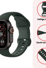 NoXx NoXx Apple Watch Bandje Siliconen Verstelbaar (49 mm) - Grijs