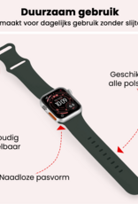NoXx NoXx Apple Watch Bandje Siliconen Verstelbaar (49 mm) - Grijs