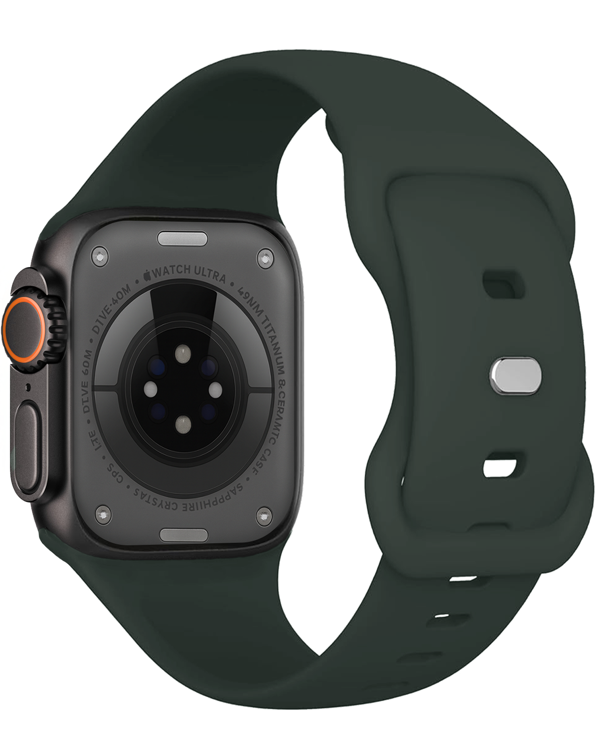 Nomfy Nomfy Apple Watch Bandje Siliconen Verstelbaar (49 mm) - Grijs