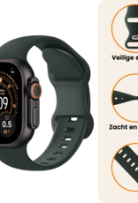 Nomfy Nomfy Apple Watch Bandje Siliconen Verstelbaar (49 mm) - Grijs