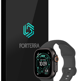 Forterra Forterra Apple Watch Bandje Siliconen Verstelbaar (49 mm) - Grijs