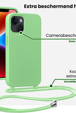 BASEY. BASEY. iPhone 13 Mini Hoesje Met Koord - Groen - 2 PACK