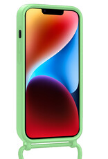 BASEY. BASEY. iPhone 13 Mini Hoesje Met Koord Met 2x Screenprotector - Groen