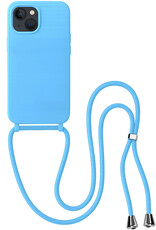 BASEY. BASEY. iPhone 13 Mini Hoesje Met Koord - Lichtblauw