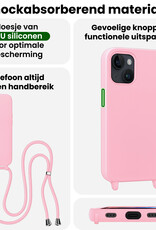 BASEY. BASEY. iPhone 13 Mini Hoesje Met Koord - Lichtroze
