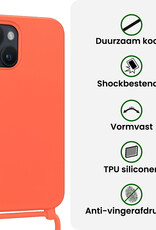 BASEY. BASEY. iPhone 13 Mini Hoesje Met Koord - Papaya