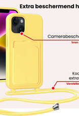 NoXx NoXx iPhone 13 Mini Hoesje Met Koord - Geel - 2 PACK