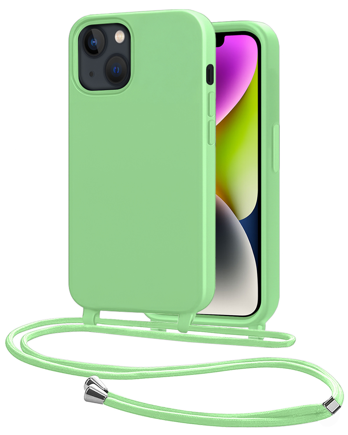 NoXx NoXx iPhone 13 Mini Hoesje Met Koord - Groen