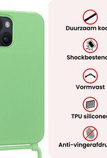 NoXx NoXx iPhone 13 Mini Hoesje Met Koord - Groen - 2 PACK