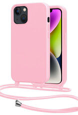 NoXx NoXx iPhone 13 Mini Hoesje Met Koord - Lichtroze