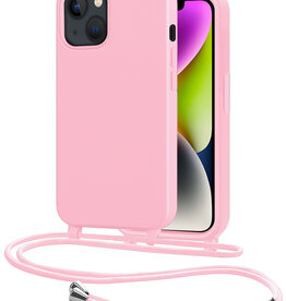 NoXx NoXx iPhone 13 Mini Hoesje Met Koord - Lichtroze