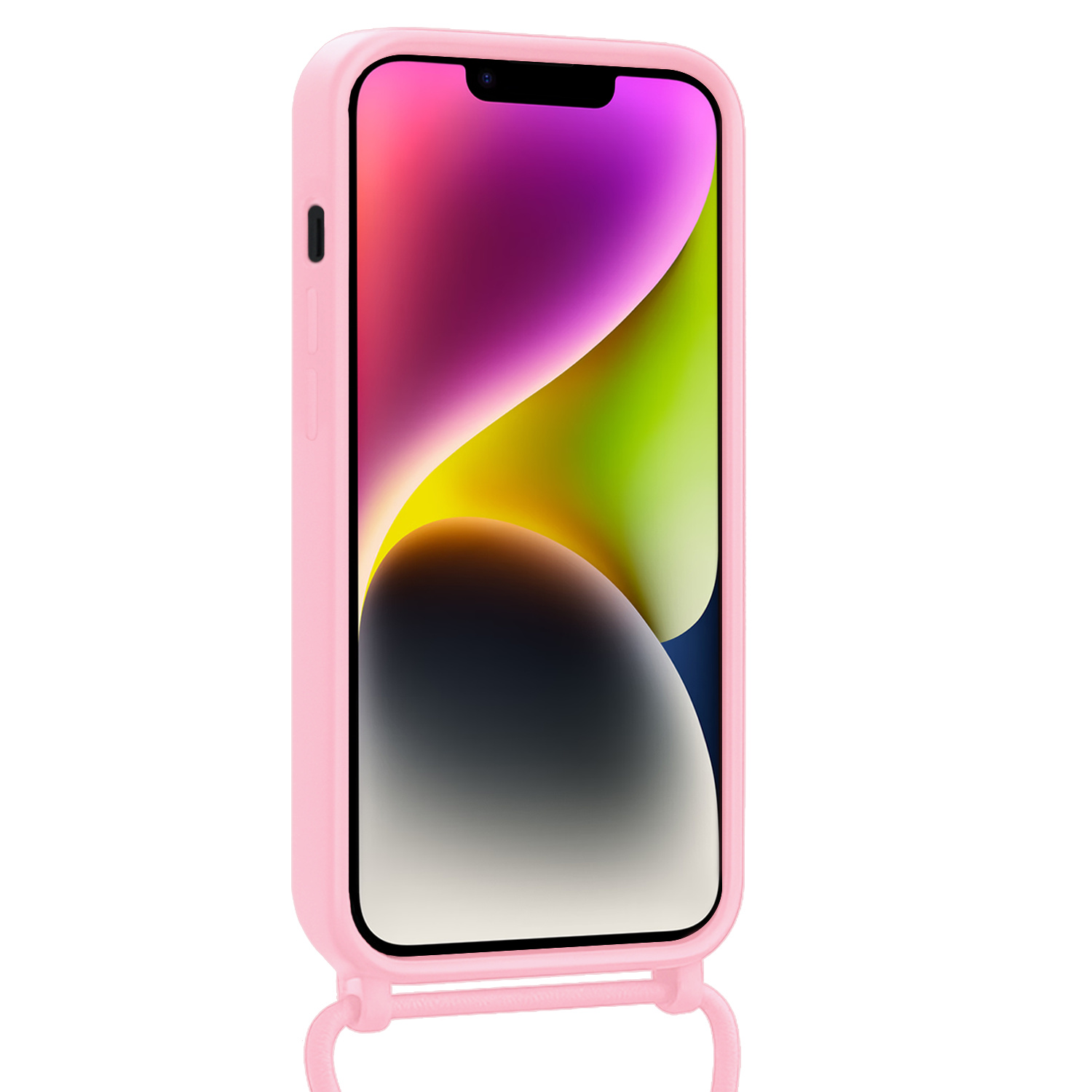 NoXx NoXx iPhone 13 Mini Hoesje Met Koord - Lichtroze