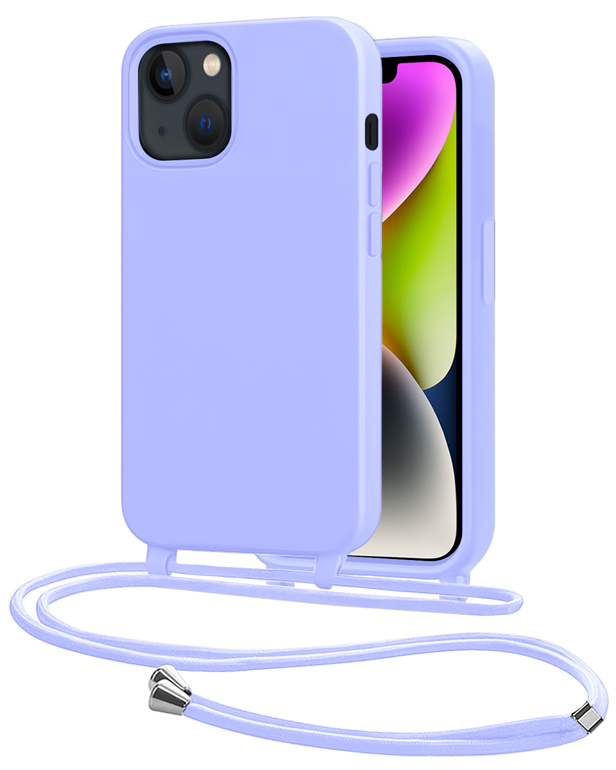 NoXx NoXx iPhone 13 Mini Hoesje Met Koord - Lila