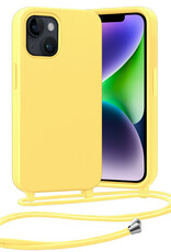 Nomfy Nomfy iPhone 13 Mini Hoesje Met Koord - Geel