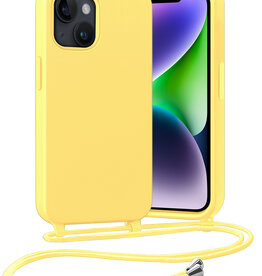 Nomfy Nomfy iPhone 13 Mini Hoesje Met Koord - Geel