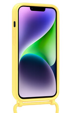 Nomfy Nomfy iPhone 13 Mini Hoesje Met Koord - Geel