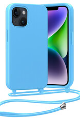 Nomfy Nomfy iPhone 13 Mini Hoesje Met Koord - Lichtblauw