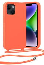 Nomfy Nomfy iPhone 13 Mini Hoesje Met Koord - Papaya