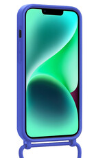 Forterra Forterra iPhone 13 Mini Hoesje Met Koord Met Screenprotector - Fel Blauw