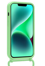 Forterra Forterra iPhone 13 Mini Hoesje Met Koord Met 2x Screenprotector - Groen