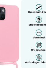 Forterra Forterra iPhone 13 Mini Hoesje Met Koord - Lichtroze