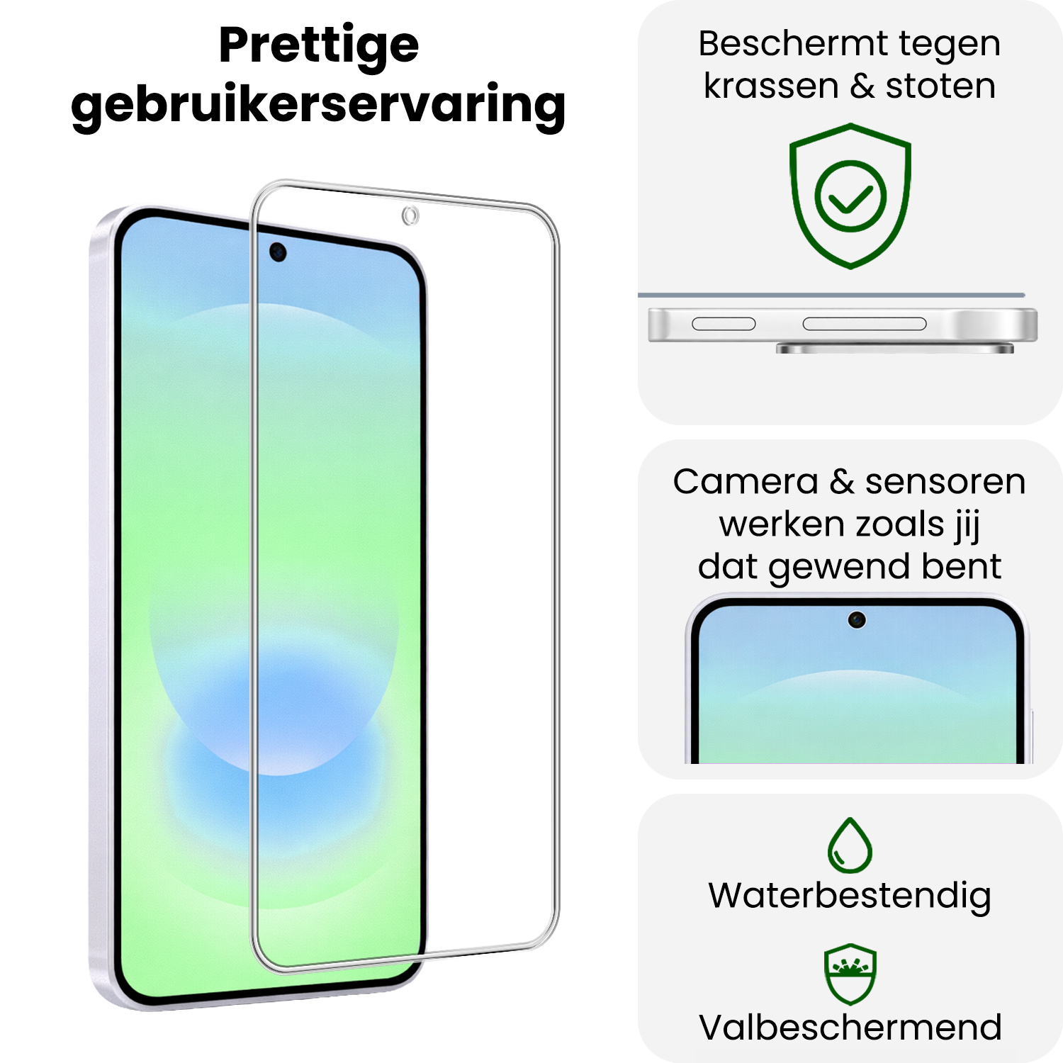 BASEY. BASEY. Samsung Galaxy A37 Screenprotector Glas - 3 PACK
