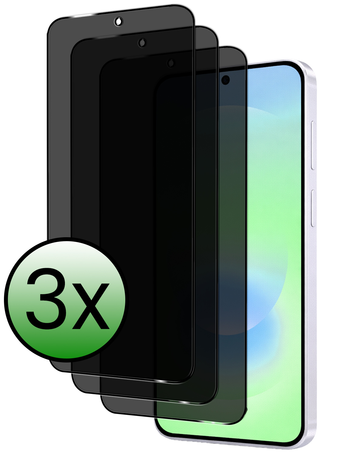 BASEY. BASEY. Samsung Galaxy A37 Screenprotector Glas Privacy - 3 PACK