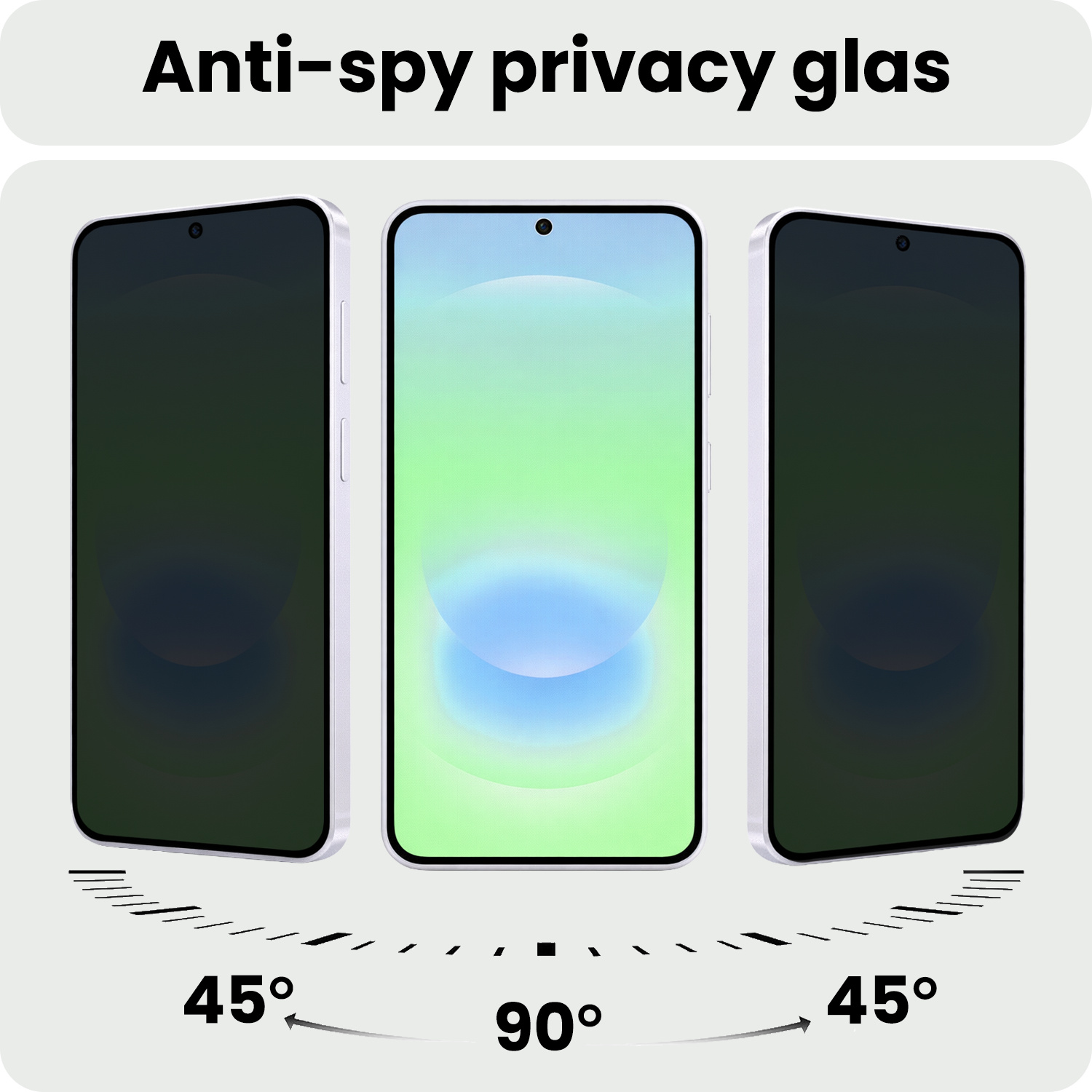 BASEY. BASEY. Samsung Galaxy A37 Screenprotector Glas Privacy - 3 PACK