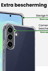 BASEY. BASEY. Samsung Galaxy A37 Hoesje Shockproof - Transparant - 2 PACK