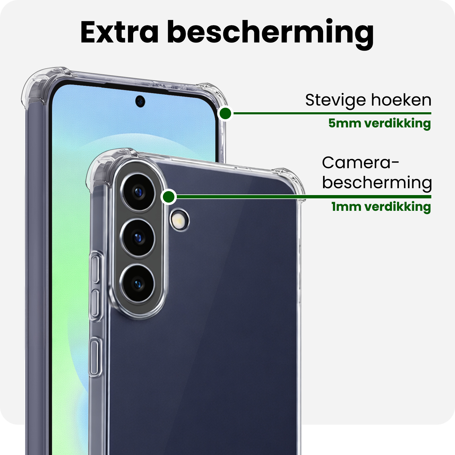 BASEY. BASEY. Samsung Galaxy A37 Hoesje Shockproof Met Screenprotector