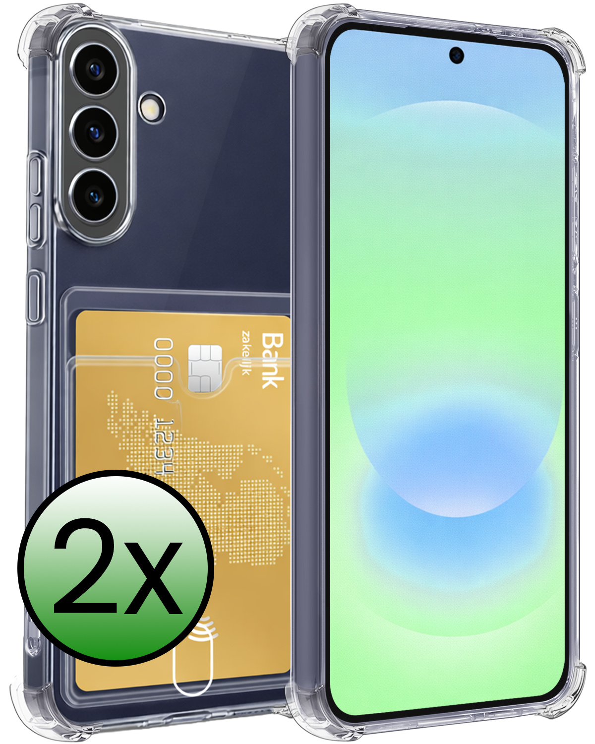 BASEY. BASEY. Samsung Galaxy A37 Hoesje Pashouder - 2 PACK