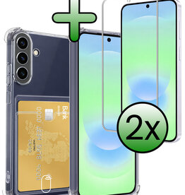 BASEY. BASEY. Samsung Galaxy A37 Hoesje Pashouder Met 2x Screenprotector