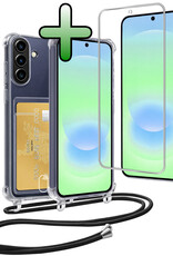 BASEY. BASEY. Samsung Galaxy A37 Hoesje Pashouder met Koord Met Screenprotector