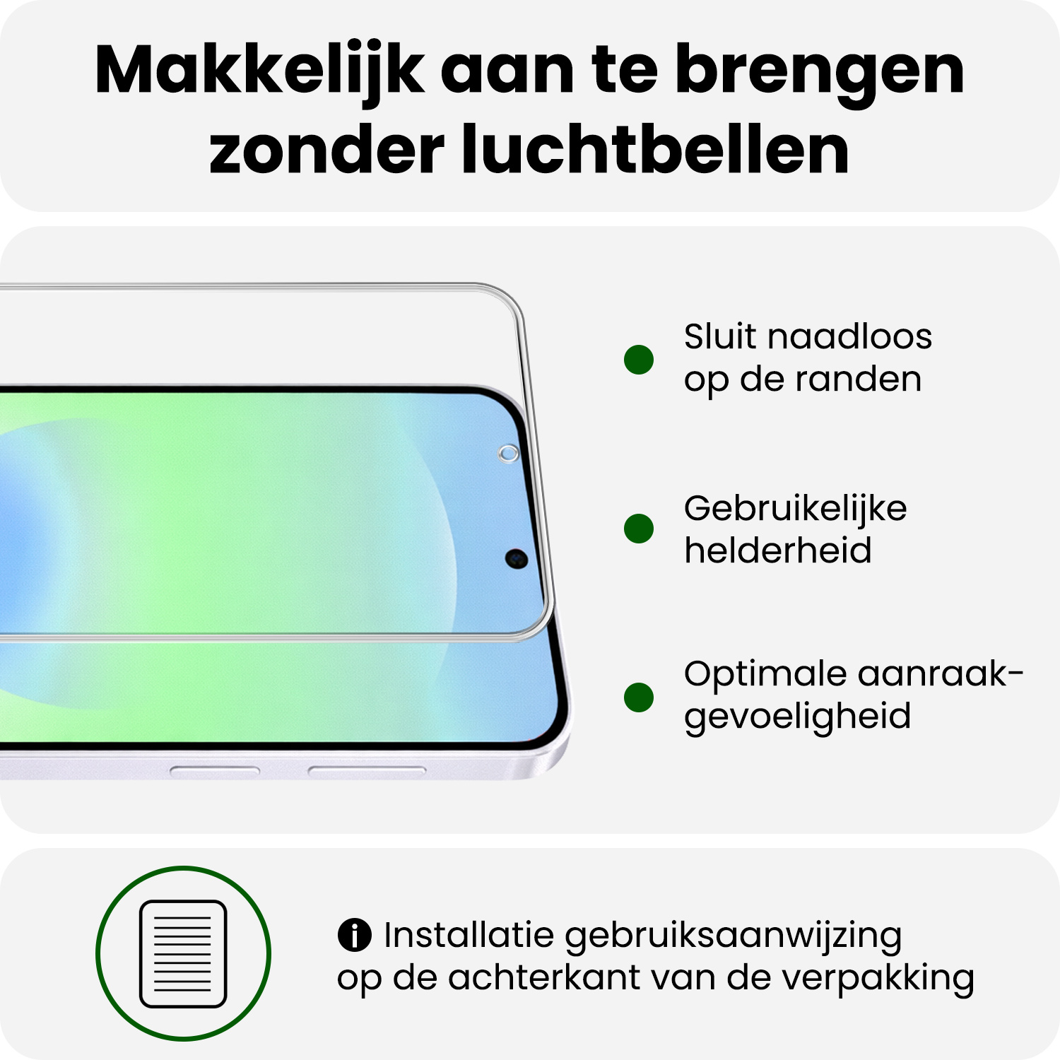 BASEY. BASEY. Samsung Galaxy A37 Hoesje Pashouder met Koord Met 2x Screenprotector