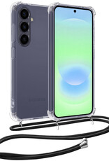 BASEY. BASEY. Samsung Galaxy A37 Hoesje Transparant Shockproof Met Zwart Koord