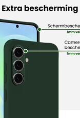 BASEY. BASEY. Samsung Galaxy A37 Hoesje Siliconen - Donkergroen
