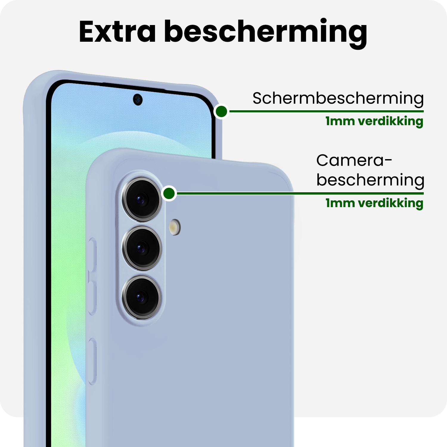 BASEY. BASEY. Samsung Galaxy A37 Hoesje Siliconen - Lichtblauw