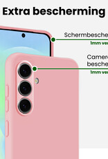 BASEY. BASEY. Samsung Galaxy A37 Hoesje Siliconen - Lichtroze